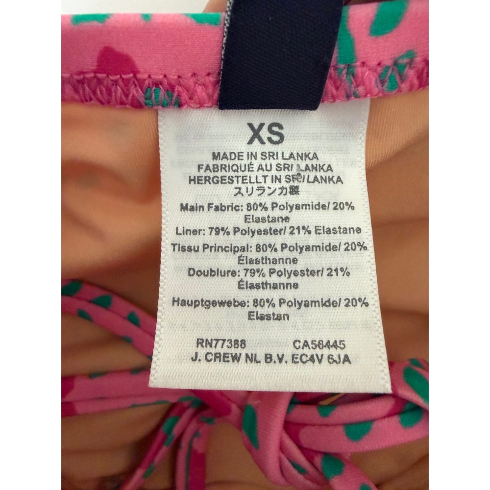 J. Crew Factory Womens Strapless Halter One-Piece Swimsuit Pink Floral XS - Picture 5 of 13